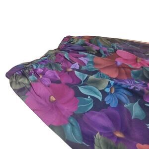 VTG ’90s Alfred Dunner Floral Pleated Midi Skirt Sz 14 (Waist 30″, Length 31″)